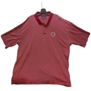 US Open Polo Shirt Mens 2XL Red Stripe 2005 Pinehurst‎ Golf Putter Boy Logo Mens